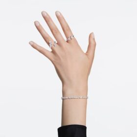 Galaxy Tennis-armbånd med laboratoriedyrkede diamanter, 5 ct i alt, blandede former, 14K hvidguld Galaxy Tennis-armbånd med laboratoriedyrkede diamanter, 5 ct i alt, blandede former, 14K hvidguld