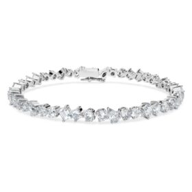 Galaxy Tennis-armbånd med laboratoriedyrkede diamanter, 5 ct i alt, blandede former, 14K hvidguld Galaxy Tennis-armbånd med laboratoriedyrkede diamanter, 5 ct i alt, blandede former, 14K hvidguld