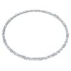 Galaxy tennis-halskæde med laboratoriefremstillede diamanter, 47,27 ct i alt, blandede former, 18K hvidguld Galaxy tennis-halskæde med laboratoriefremstillede diamanter, 47,27 ct i alt, blandede former, 18K hvidguld