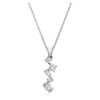 Galaxy-vedhæng med laboratoriefremstillede diamanter, 0,9 ct i alt, blandede former, 14K hvidguld