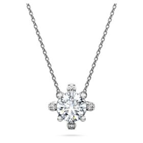 Galaxy-vedhæng med laboratoriefremstillede diamanter, 1,05 ct i alt, rund form, 14K hvidguld