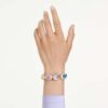 Gema Cuff med store krystaller, blandede slibninger, flerfarvet, forgyldt