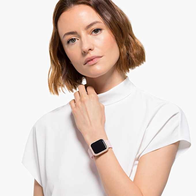 Glitrende urkasse til Apple Watch® Series 4 & 5, 40 mm, rosaguldfarvet Glitrende urkasse til Apple Watch® Series 4 & 5, 40 mm, rosaguldfarvet
