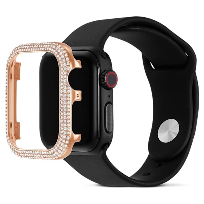 Glitrende urkasse til Apple Watch® Series 4 & 5, 40 mm, rosaguldfarvet Glitrende urkasse til Apple Watch® Series 4 & 5, 40 mm, rosaguldfarvet