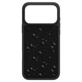 High Smartphone-etui med flade krystaller på bagsiden, iPhone® 17 Pro Max, sort