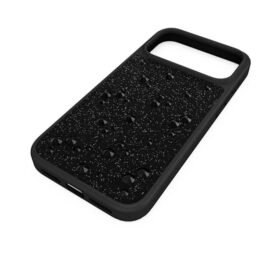 High Smartphone-etui med flade krystaller på bagsiden, iPhone® 17 Pro Max, sort