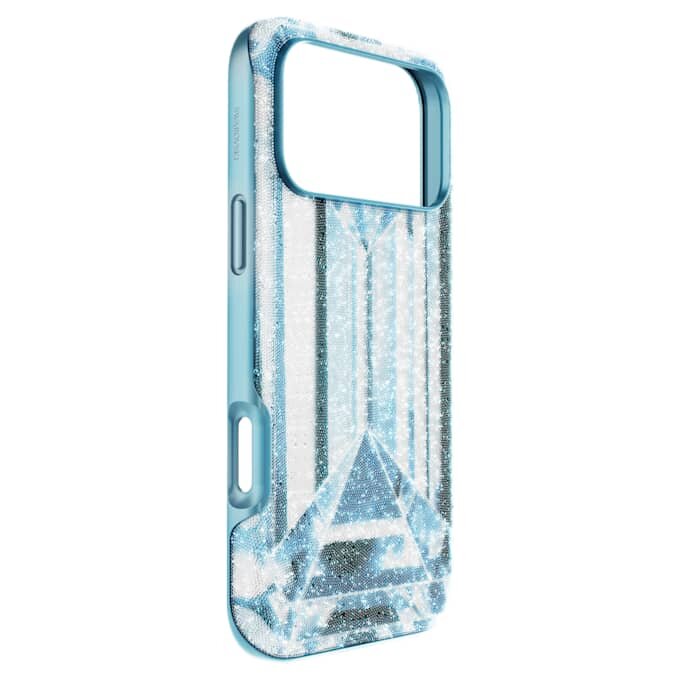 Høj smartphone-etui med krystal-effekt, iPhone® 17 Pro Max, blå Høj smartphone-etui med krystal-effekt, iPhone® 17 Pro Max, blå