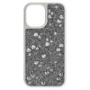 Høj smartphone-etui med spredt design, iPhone® 16, sølvfarvet