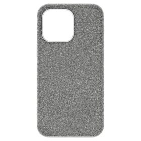 Høj smartphone-etui til iPhone® 15 Pro Max, sølvfarvet