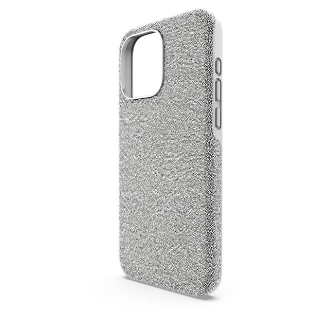 Høj smartphone-etui til iPhone® 15 Pro Max, sølvfarvet Høj smartphone-etui til iPhone® 15 Pro Max, sølvfarvet