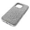 Høj smartphone-etui til iPhone® 15 Pro, sølvfarvet Høj smartphone-etui til iPhone® 15 Pro, sølvfarvet
