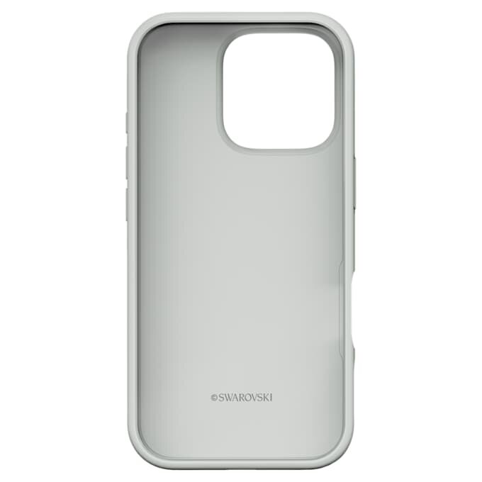 Høj smartphone-etui til iPhone® 16 Pro, sølvfarvet Høj smartphone-etui til iPhone® 16 Pro, sølvfarvet