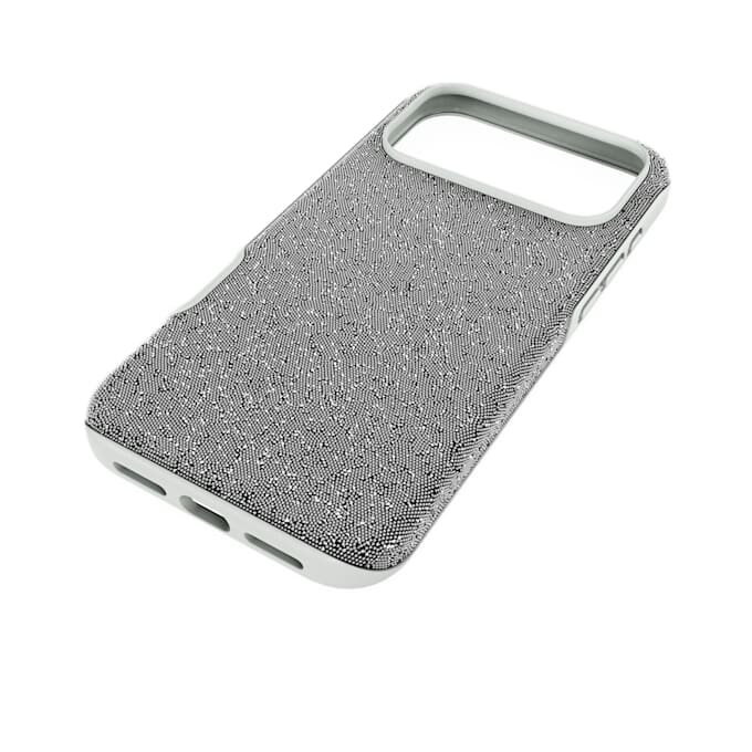 Høj smartphone-etui til iPhone® 17 Pro Max, sølvfarvet Høj smartphone-etui til iPhone® 17 Pro Max, sølvfarvet