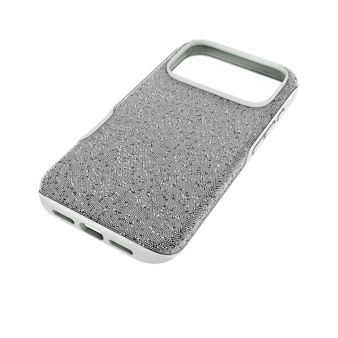 Høj smartphone-etui til iPhone® 17 Pro, sølvfarvet Høj smartphone-etui til iPhone® 17 Pro, sølvfarvet