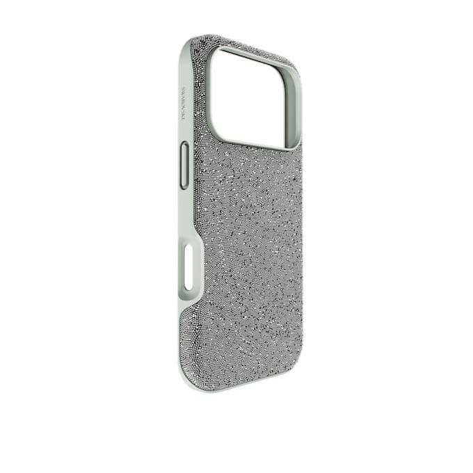 Høj smartphone-etui til iPhone® 17 Pro, sølvfarvet Høj smartphone-etui til iPhone® 17 Pro, sølvfarvet