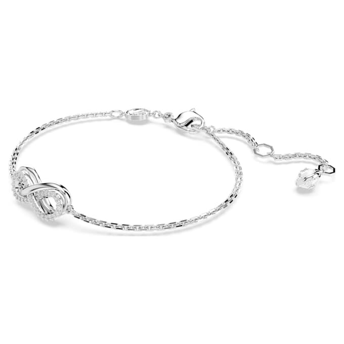 Hyperbola-armbånd Infinity, hvid, rhodineret Hyperbola-armbånd Infinity, hvid, rhodineret