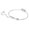 Hyperbola-armbånd Infinity, hvid, rhodineret Hyperbola-armbånd Infinity, hvid, rhodineret
