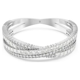 Hyperbola-armbånd med blandede slibninger, Infinity, hvid, rhodiumbelagt Hyperbola-armbånd med blandede slibninger, Infinity, hvid, rhodiumbelagt