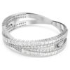 Hyperbola-armbånd med blandede slibninger, Infinity, hvid, rhodiumbelagt Hyperbola-armbånd med blandede slibninger, Infinity, hvid, rhodiumbelagt