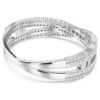 Hyperbola-armbånd med blandede slibninger, Infinity, hvid, rhodiumbelagt Hyperbola-armbånd med blandede slibninger, Infinity, hvid, rhodiumbelagt