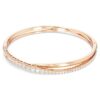 Hyperbola-armring, hvid, rosaguldbelagt Hyperbola-armring, hvid, rosaguldbelagt