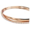 Hyperbola-armring, hvid, rosaguldbelagt Hyperbola-armring, hvid, rosaguldbelagt