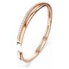 Hyperbola-armring, hvid, rosaguldbelagt Hyperbola-armring, hvid, rosaguldbelagt