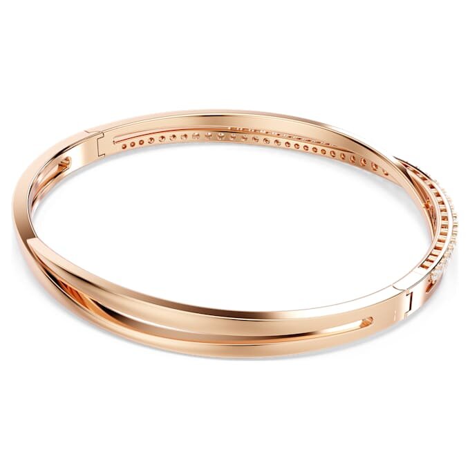 Hyperbola-armring, hvid, rosaguldbelagt Hyperbola-armring, hvid, rosaguldbelagt