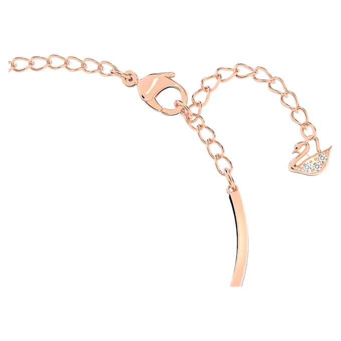 Hyperbola-armring med Infinity-symbol og hjerte, hvid, blandet metalfinish Hyperbola-armring med Infinity-symbol og hjerte, hvid, blandet metalfinish