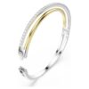 Hyperbola-armring med runde slibninger, hvid, blandet metalfinish Hyperbola-armring med runde slibninger, hvid, blandet metalfinish
