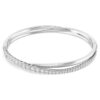 Hyperbola armring, rundslibet, hvid, rhodineret Hyperbola armring, rundslibet, hvid, rhodineret