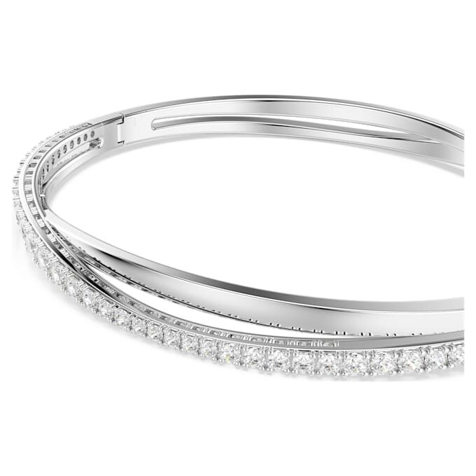 Hyperbola armring, rundslibet, hvid, rhodineret Hyperbola armring, rundslibet, hvid, rhodineret