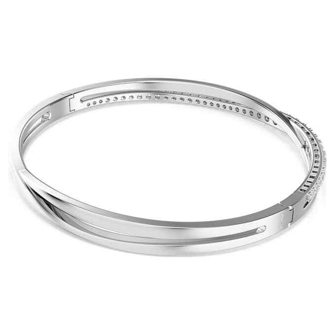 Hyperbola armring, rundslibet, hvid, rhodineret Hyperbola armring, rundslibet, hvid, rhodineret