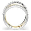 Hyperbola-ring med blandede slibninger, hvid, blandet metalfinish Hyperbola-ring med blandede slibninger, hvid, blandet metalfinish