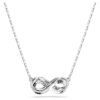 Hyperbola-vedhæng med pavé, Infinity, hvid, rhodineret Hyperbola-vedhæng med pavé, Infinity, hvid, rhodineret