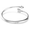 Idyllia armring med blandede slibninger, pil, hvid, rhodineret Idyllia armring med blandede slibninger, pil, hvid, rhodineret