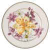 Idyllia brødtallerken i porcelæn, krystalprint-motiv, buket, flerfarvet