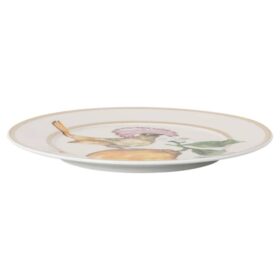 Idyllia brødtallerken i porcelæn, krystalprint-motiv, fluesnapper, flerfarvet