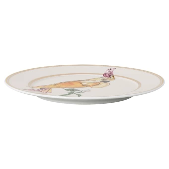 Idyllia brødtallerken i porcelæn, krystalprint-motiv, kakadue, flerfarvet Idyllia brødtallerken i porcelæn, krystalprint-motiv, kakadue, flerfarvet