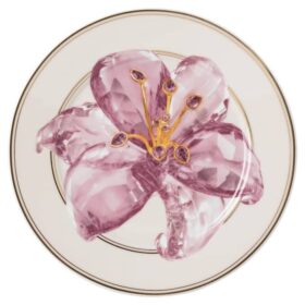 Idyllia brødtallerken i porcelæn, krystalprint-motiv, lilje, lilla Idyllia brødtallerken i porcelæn, krystalprint-motiv, lilje, lilla
