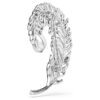 Idyllia-broche med blandede slibninger, fjer, rhodineret Idyllia-broche med blandede slibninger, fjer, rhodineret