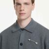 Idyllia-broche med blandede slibninger, pil, hvid, rhodineret