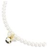 Idyllia choker med krystalperler, blandede slibninger, bi, hvid, forgyldt Idyllia choker med krystalperler, blandede slibninger, bi, hvid, forgyldt