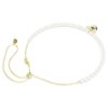 Idyllia choker med krystalperler, blandede slibninger, bi, hvid, forgyldt Idyllia choker med krystalperler, blandede slibninger, bi, hvid, forgyldt
