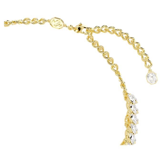 Idyllia-choker med oval slibning, hvid, guldbelagt Idyllia-choker med oval slibning, hvid, guldbelagt