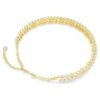 Idyllia-choker med oval slibning, hvid, guldbelagt Idyllia-choker med oval slibning, hvid, guldbelagt
