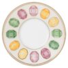 Idyllia espressokop med underkop i porcelæn, krystalprint-motiv, citron, flerfarvet