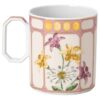 Idyllia-krus i porcelæn, krystalprint-motiv, finker, lyserød Idyllia-krus i porcelæn, krystalprint-motiv, finker, lyserød