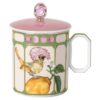 Idyllia-krus i porcelæn, krystalprint-motiv, fluesnapper, grøn Idyllia-krus i porcelæn, krystalprint-motiv, fluesnapper, grøn