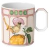 Idyllia-krus i porcelæn, krystalprint-motiv, fluesnapper, lyserød Idyllia-krus i porcelæn, krystalprint-motiv, fluesnapper, lyserød